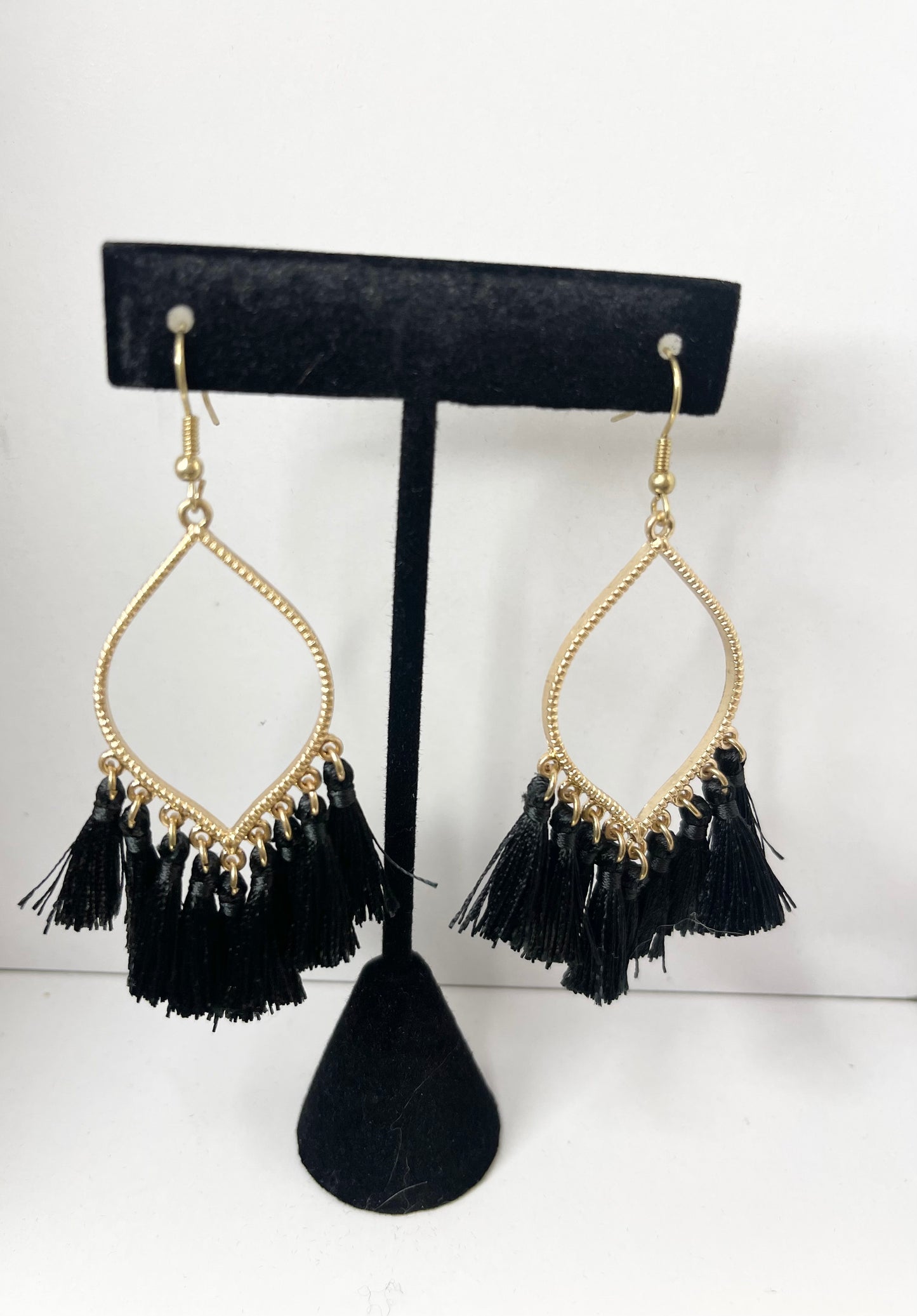 Black Tassel Earrings